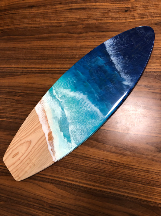 サーフボード　(58.5cm)　S10　木製 レジンアート