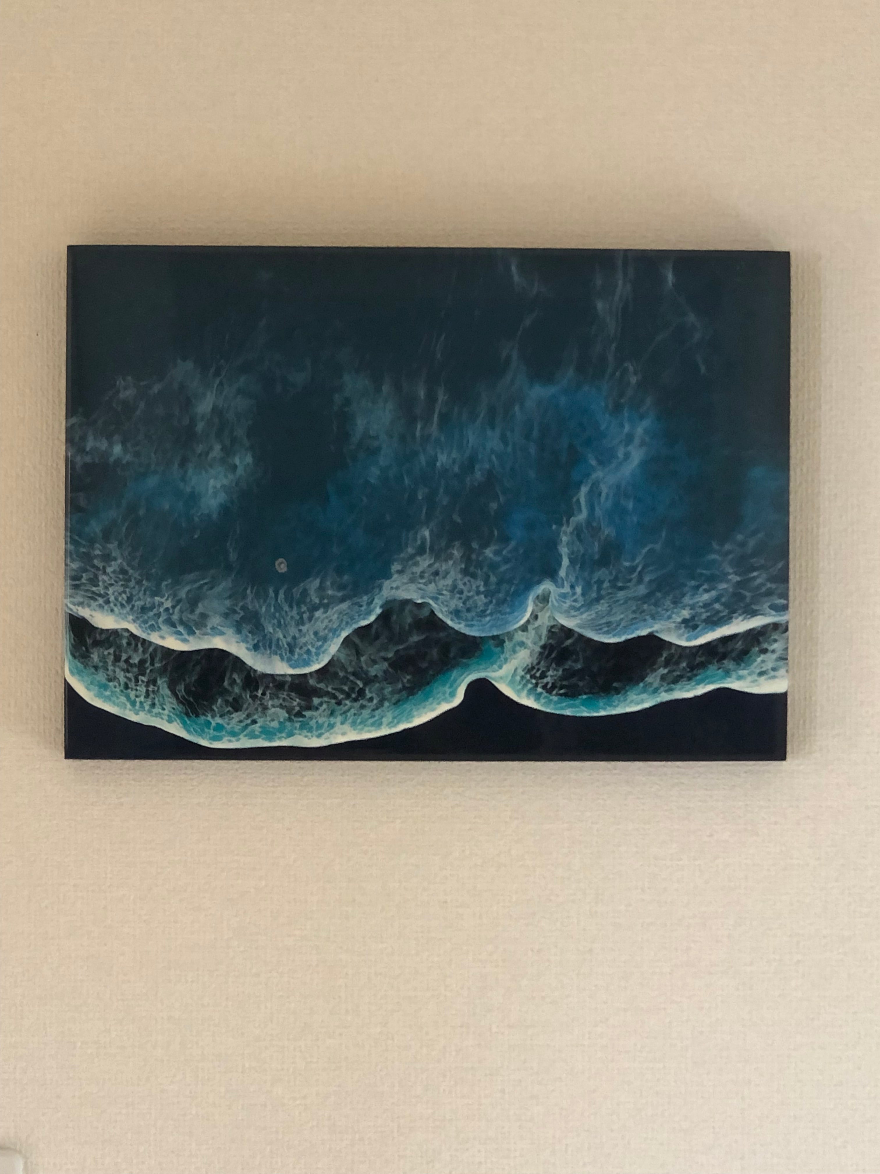 A3 レジンアート【Black Wave】A3   S-017