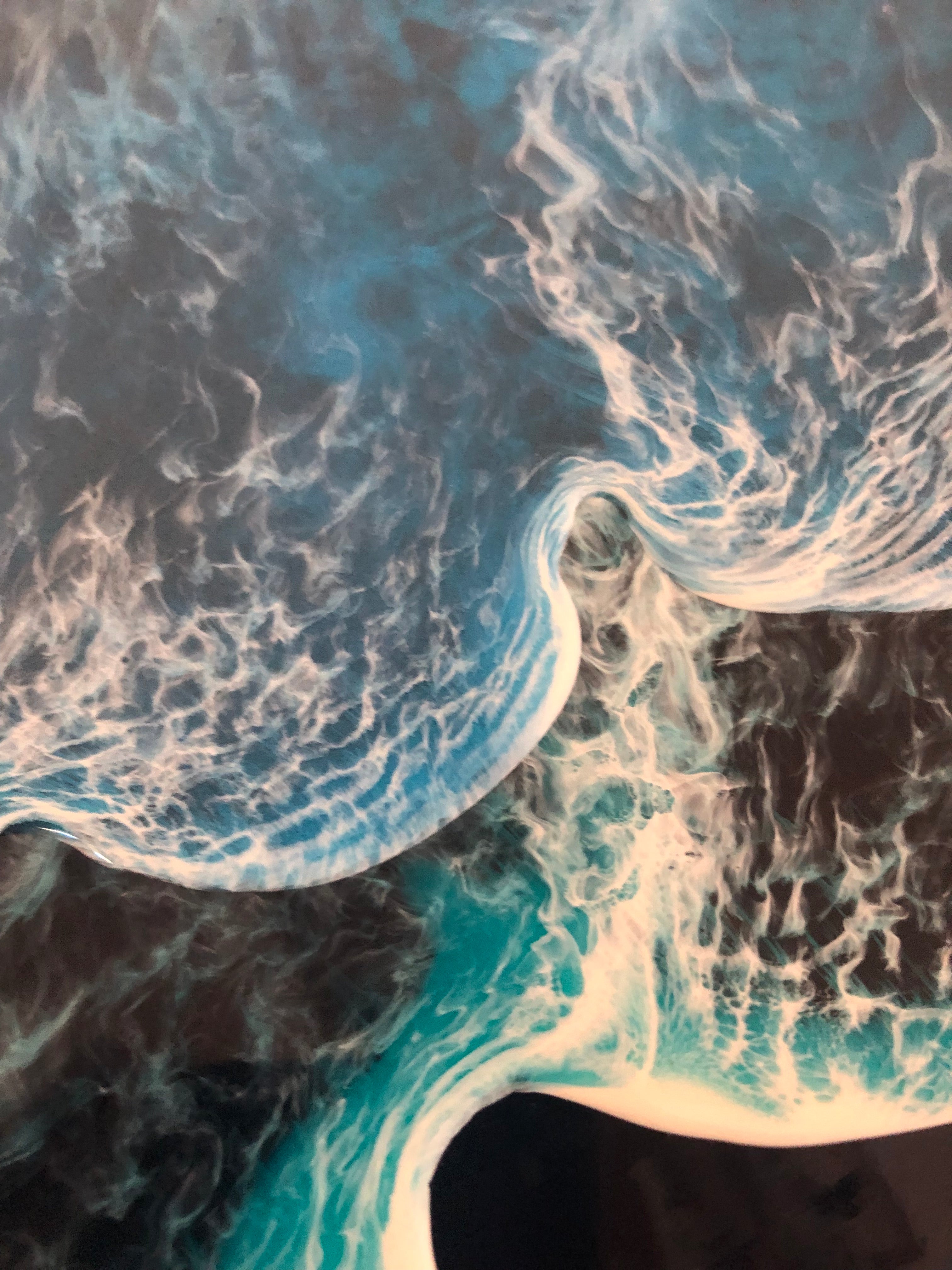 A3 レジンアート【Black Wave】A3   S-017