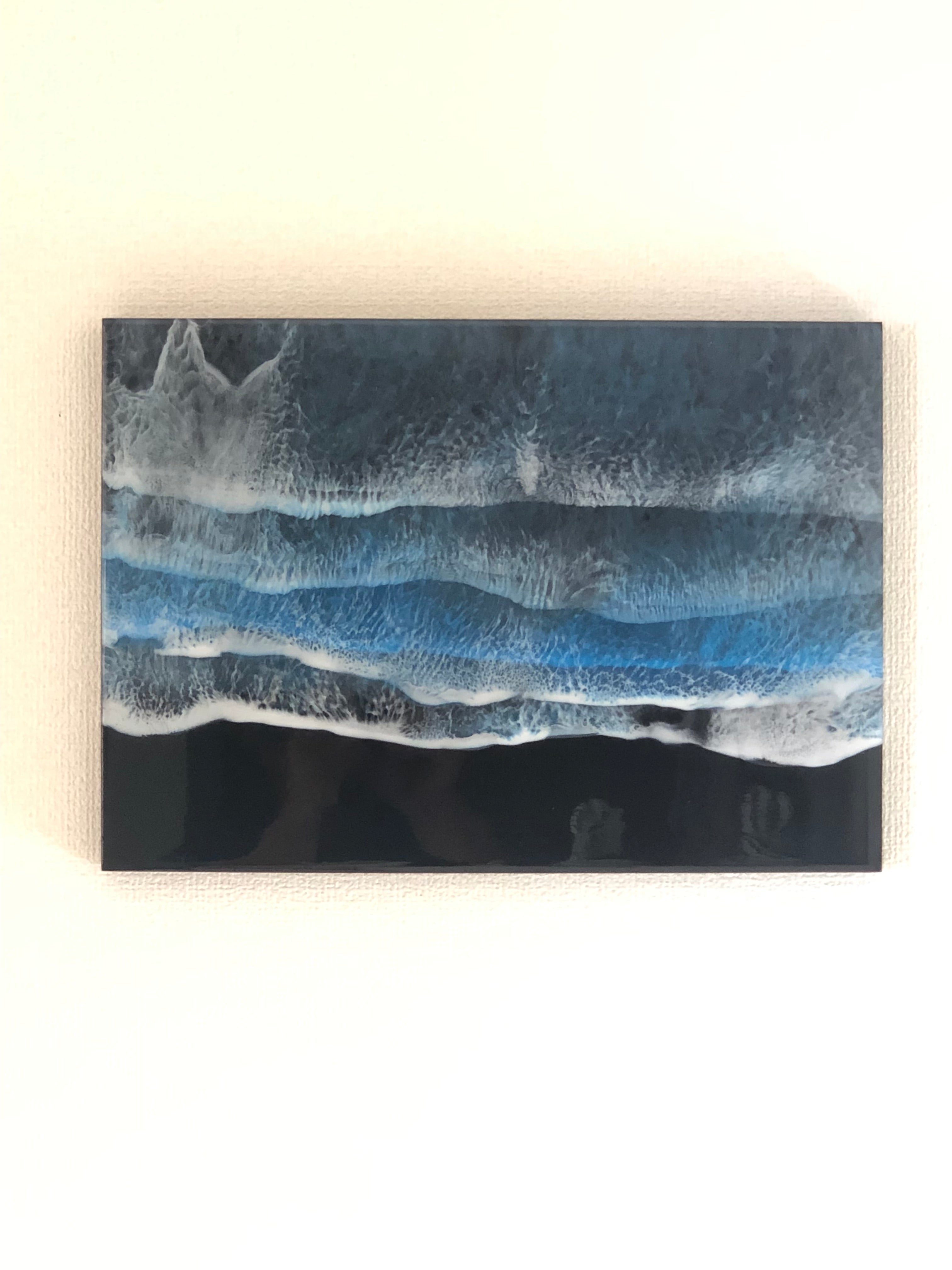 A3 レジンアート【Black Wave】A3   S-018