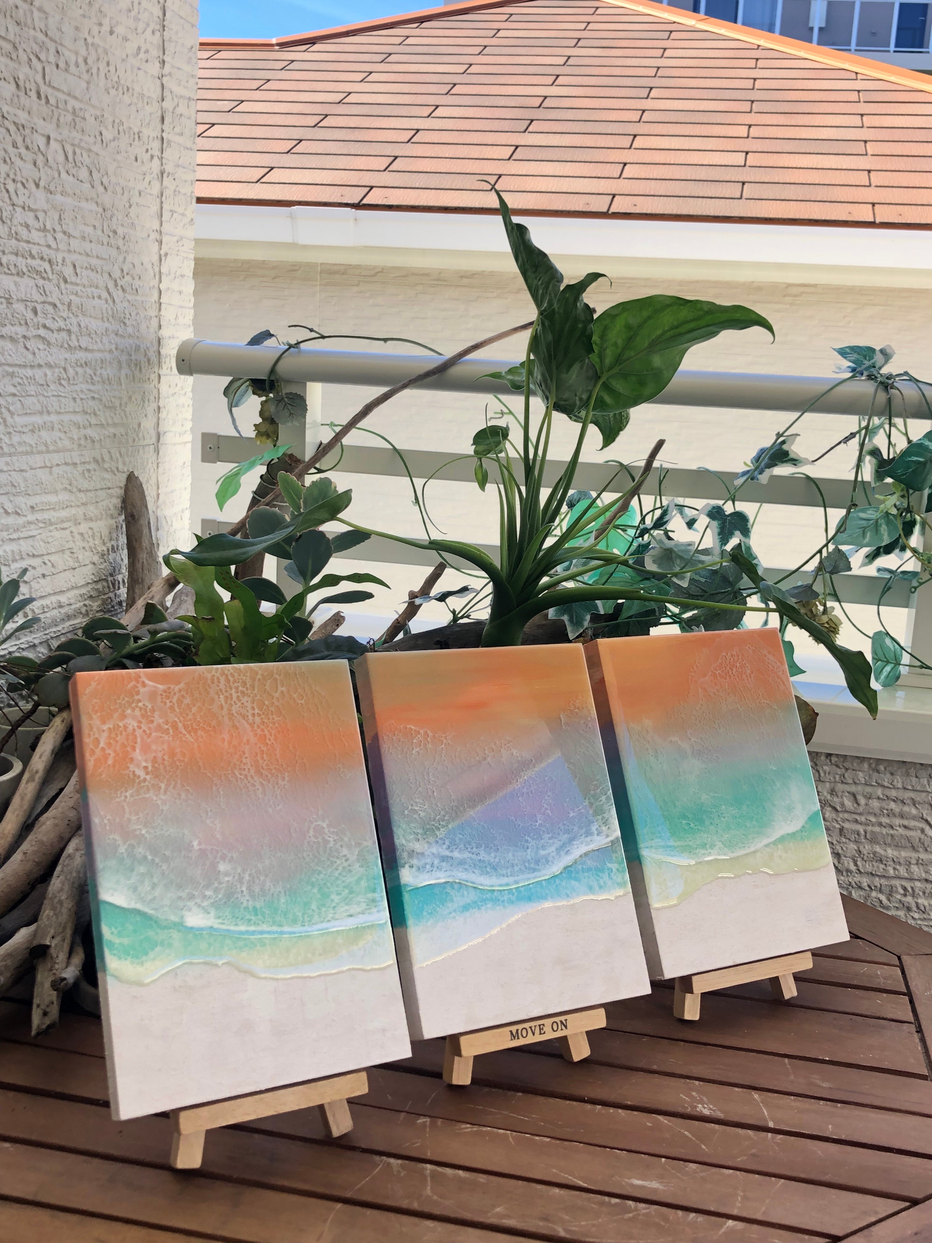 SMF レジンアート【Sunrise Waves】 SMF 3枚1セット 3-2