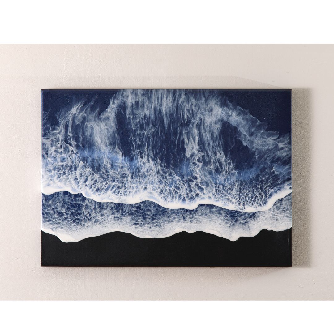 レジンアート【Black Waves】A3 S-02 – A art