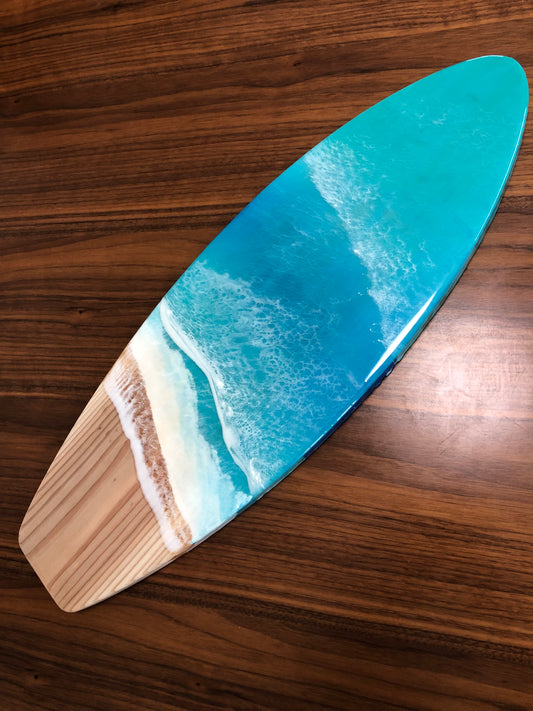 サーフボード　(58.5cm)　S11　木製　レジンアート