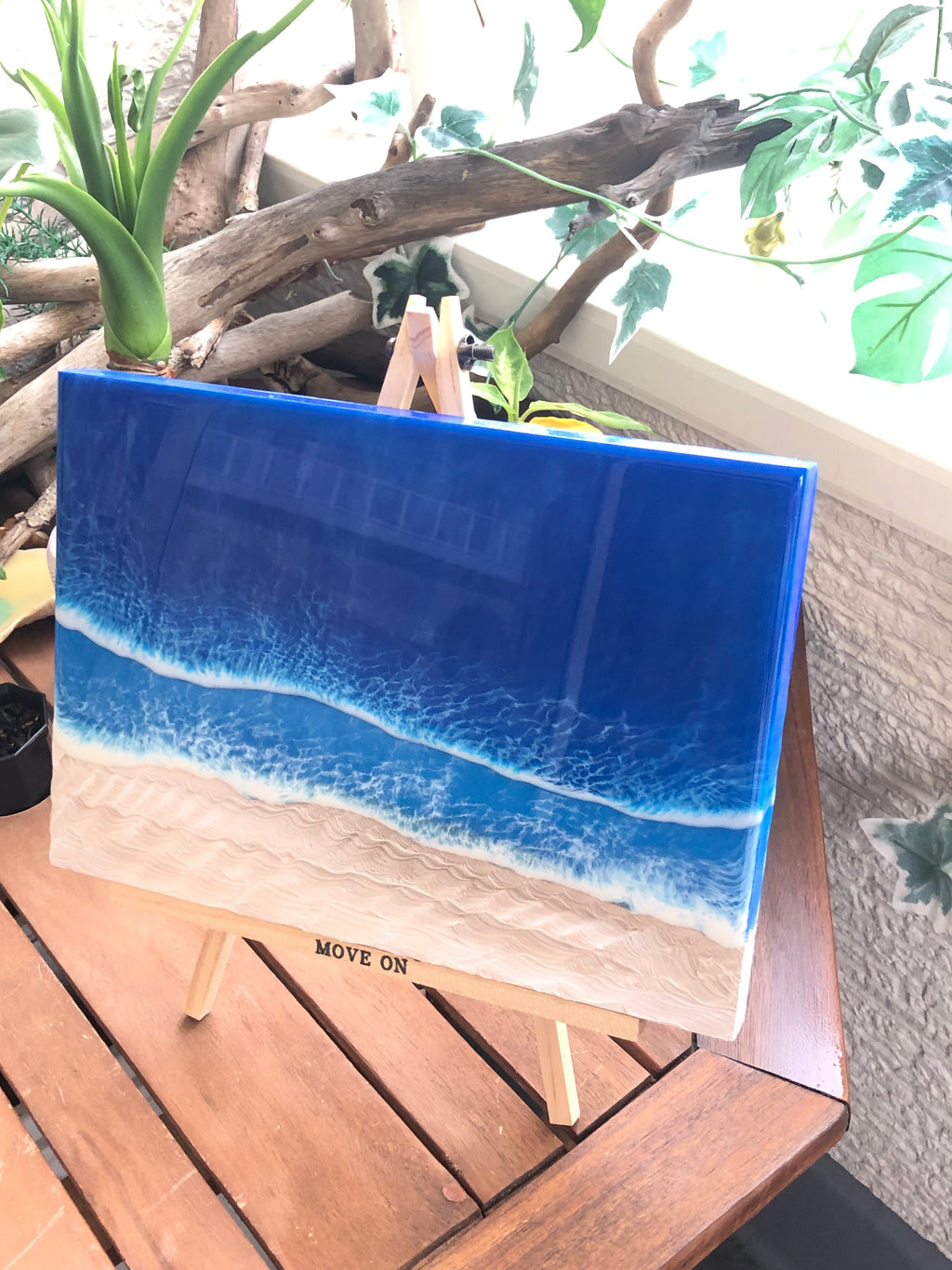 A4 レジンアート【Blue Wave】A４　A4-03