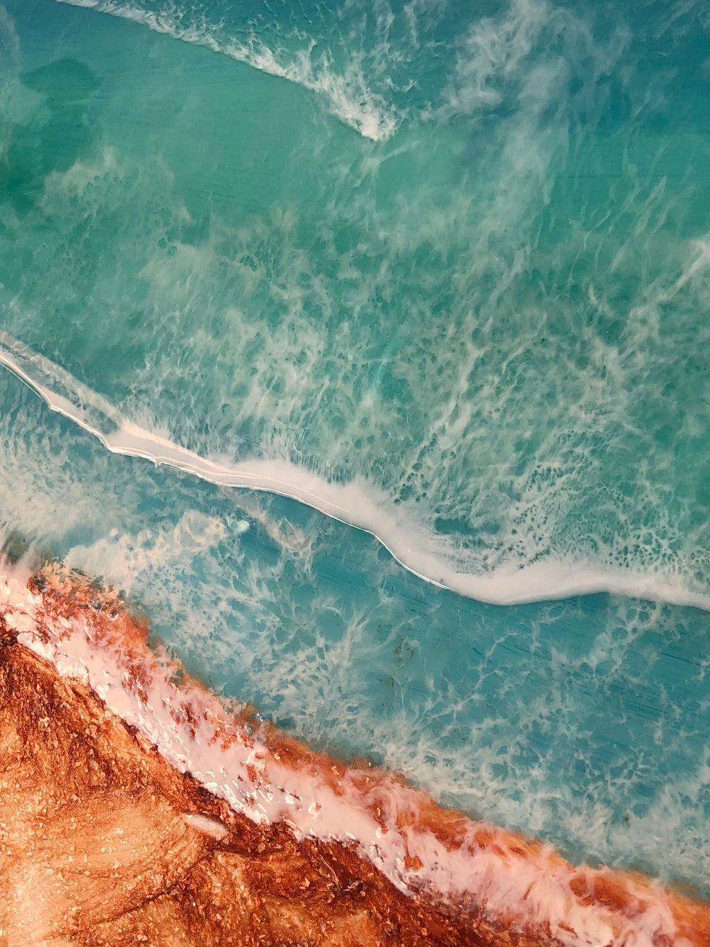 レジンアート【Blue Wave】｜A1サイズ