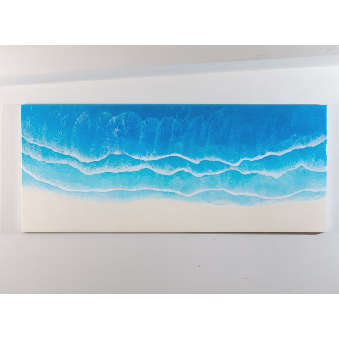 F20 レジンアート【Blue Wave】 F20*2